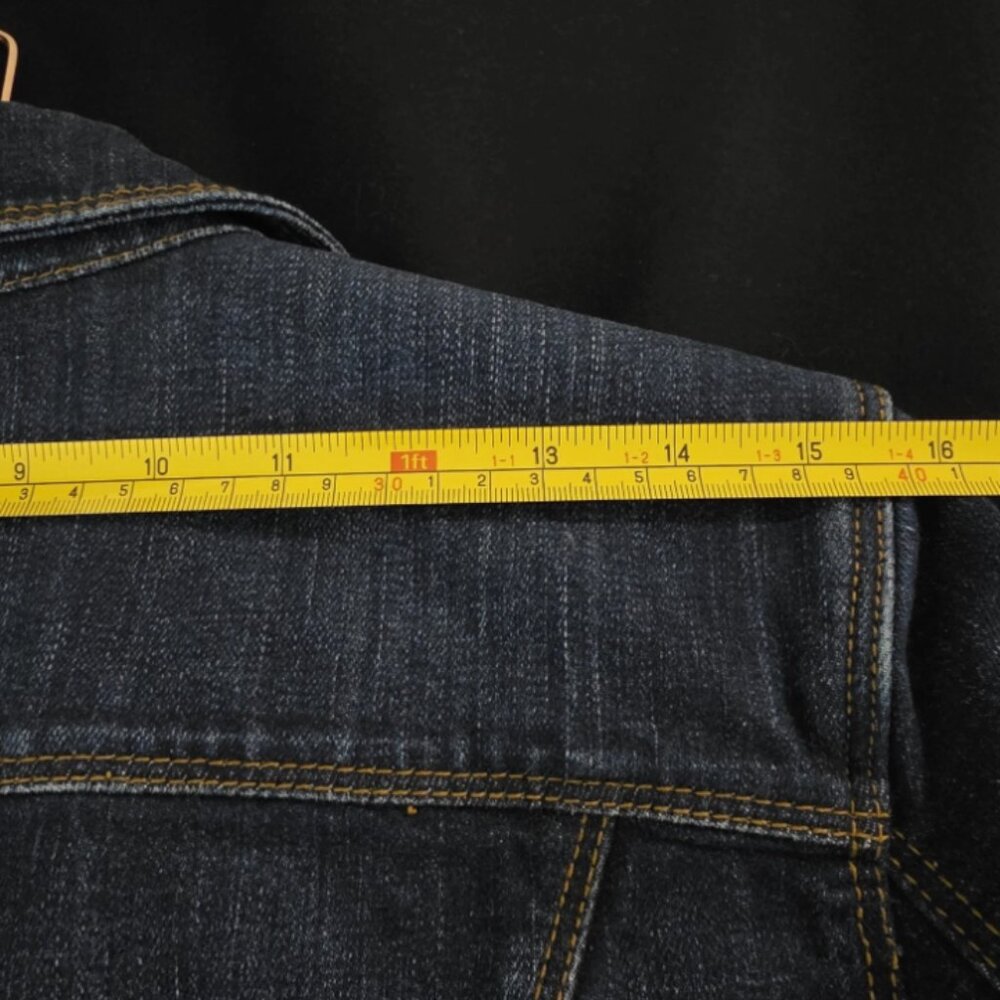 CAbi Jeans Blue Denim Jacket Womens S Style 721 Rodeo Trucker Classic Western - Picture 12 of 12
